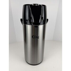 Choice 2.5 Liter Stainless Steel Glass Lined Airpot with Lever Coffee Tea